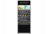 Black Fragrance 110V 240V Cosmetic Shelf Display Easy Assemble