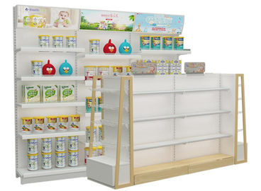 Environmental MDF Supermarket Display Shelving Baby Shop Display Stands