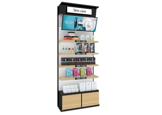 Lipstick Makeup Display Shelves , Beauty Salon Cosmetic Product Display Stands