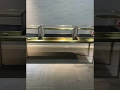 लॉक करने योग्य आभूषण दुकान के शोकेस 2 दरवाजे 1 शेल्फ इलेक्ट्रिकल या नियमित ताला